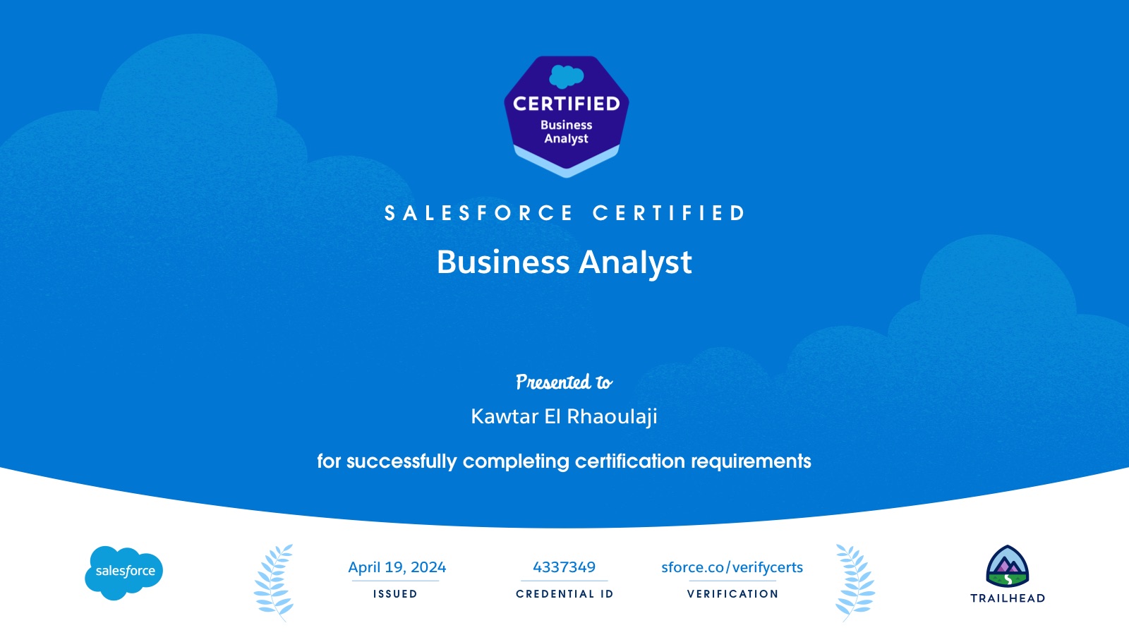 Salesforce Business Analyst certification